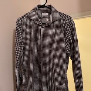 Black and White Checkered Button down